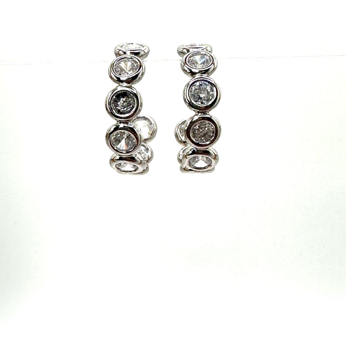 crystal bezel hoops